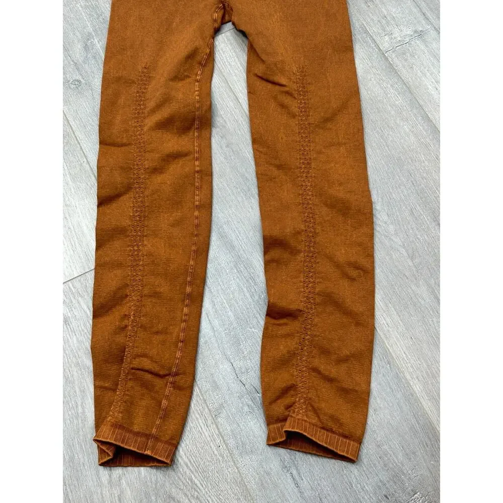 Free People Movement Good Karma Leggings High Waisted Stretch Brown Size XS/S‎